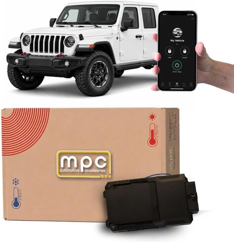 MPC تشغيل عن بعد طويل المدى/دخول بدون مفتاح لسيارة جيب رانجلر 2018-2023، 2020-2023 غلاديتور |Plug N Play| تتضمن جهازي تحكم عن بعد - حتى 1500 قدم in Kuwait