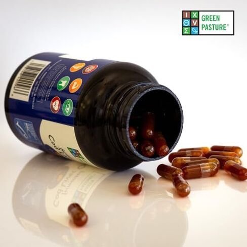 Green Pasture Fermented Cod Liver Oil Orange Flavor 120 Caps in Kuwait
