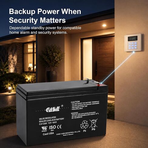 Casil APC Back-UPS ES 750 Replacement Battery CA1280 12v 8ah in Kuwait