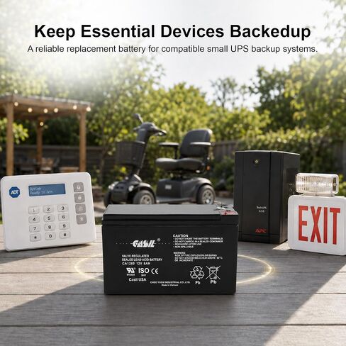 Casil APC Back-UPS ES 750 Replacement Battery CA1280 12v 8ah in Kuwait