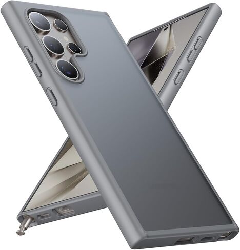 Raelmila Designed for Samsung Galaxy S23 Case, [10 FT Military Grade Drop Protection] Shockproof Translucent Slim Protective Matte Hard Back Cover Phone Case for Galaxy S23 Case 6.1", Green in Kuwait