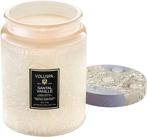 Santal Vanille - Large by Voluspa for Unisex - 18 oz Candle in Kuwait