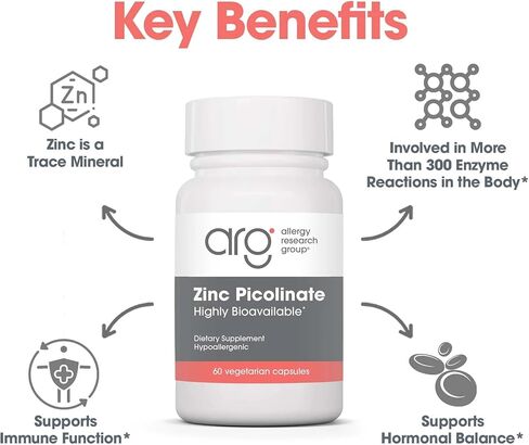 Allergy Research Group Zinc Picolinate 60 Capsules in Kuwait