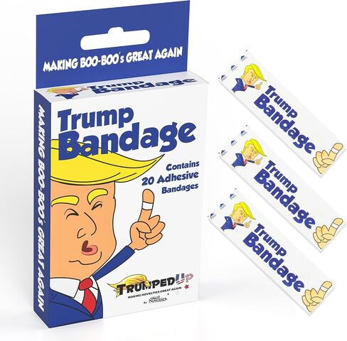 Fairly Odd Novelties Donald Trump Full Color Novelty Adhesive Bandages - Making Boo Boo's Great Again in Kuwait