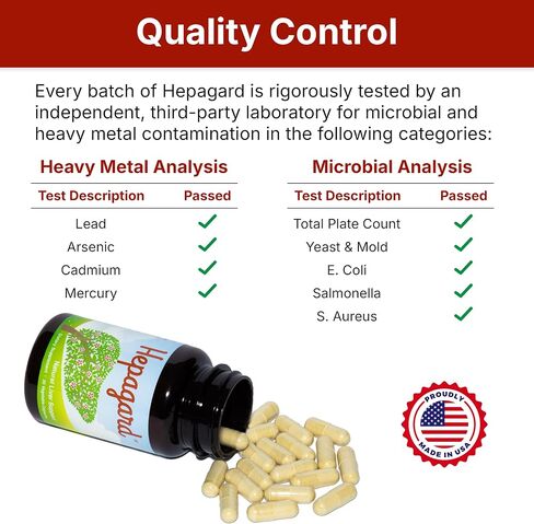 Hepagard - Natural Liver Support Supplement Capsule with N-Acetyl Cysteine (NAC) - Non-GMO, Gluten-Free in Kuwait
