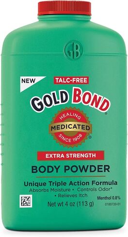 Gold Bond Medicated Body Powder, Extra Strength, 4 oz (113 g) in Kuwait
