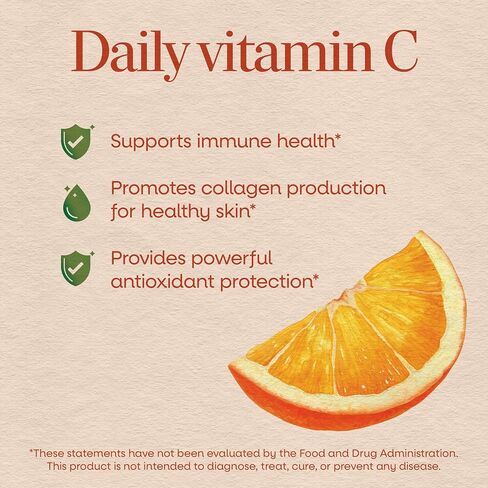 Nature's Way Vitamin C Gummies for Immune Support*, Orange Flavored, 250 mg, 120 Gummies in Kuwait