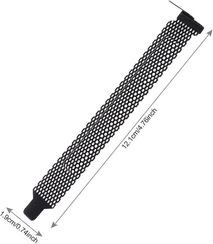 Black Decor 40 pcs Mesh Bracket Slot Parts Steel Covers Metal for Blank Expansion Block Gaming Vented Filter Cover I Ventilation Hard Components Blanking Computer Case Tablet Holder in Kuwait