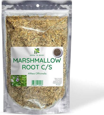 Herb To Body Premium Marshmallow Root | Culinary Grade | Herbal Tea Blend Essential | Cut & Sifted 4oz in Kuwait