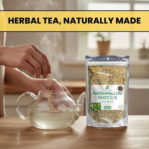 Herb To Body Premium Marshmallow Root | Culinary Grade | Herbal Tea Blend Essential | Cut & Sifted 4oz in Kuwait