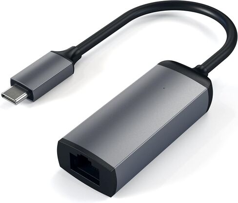 Satechi Aluminum USB-C to Gigabit Ethernet Adapter, Space Gray | Compatible with MacBook Air/Pro/Neo, iPad Air/Pro, iPad Mini, iPhone 17 in Kuwait