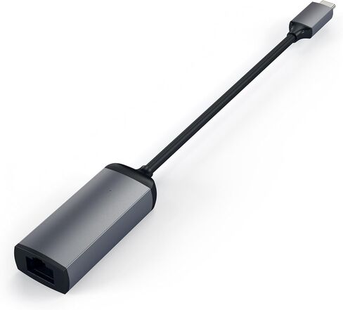 Satechi Aluminum USB-C to Gigabit Ethernet Adapter, Space Gray | Compatible with MacBook Air/Pro/Neo, iPad Air/Pro, iPad Mini, iPhone 17 in Kuwait