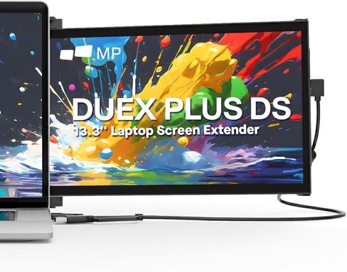 شاشة محمولة جديدة مقاس 13.3 بوصة من Mobile Pixels 2023، وموسع شاشة الكمبيوتر المحمول Full HD IPS 1080P، وموصل USB C/USB A وتشغيل، مناسبة لأجهزة الكمبيوتر المحمول مقاس 13-15 بوصة، ومتوافقة مع Windows/Mac/Android/Switch (Duex Plus) in Kuwait