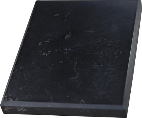 Shungite Tile Polished 100x150 mm / 3.93"x5.90" from Real Karelian Shungite Stones Shungite Slab Plate Shungite Crystal Charging Plate Mineral Décor Coaster Healing Crystal Plates in Kuwait