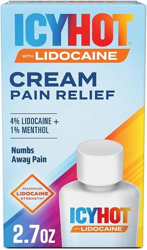Icy Hot Max Strength Pain Relief Cream with Lidocaine Plus Menthol, 2.7 Ounces in Kuwait