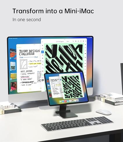 Foldable Magnetic Stand for iPad Pro 11'', Portable 360° Adjustable Desktop Stand Holder Compatible with iPad Pro 11 inch 1st/2nd/3rd/4th and iPad Air 4th/5th in Kuwait