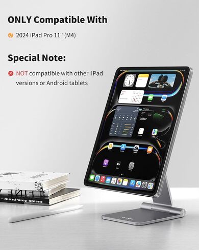 Foldable Magnetic Stand for iPad Pro 11'', Portable 360° Adjustable Desktop Stand Holder Compatible with iPad Pro 11 inch 1st/2nd/3rd/4th and iPad Air 4th/5th in Kuwait