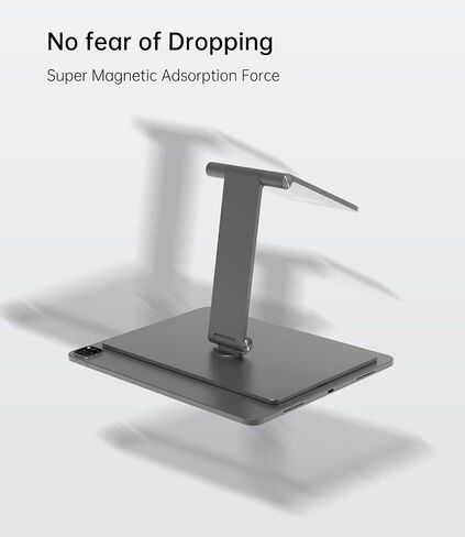 Foldable Magnetic Stand for iPad Pro 11'', Portable 360° Adjustable Desktop Stand Holder Compatible with iPad Pro 11 inch 1st/2nd/3rd/4th and iPad Air 4th/5th in Kuwait