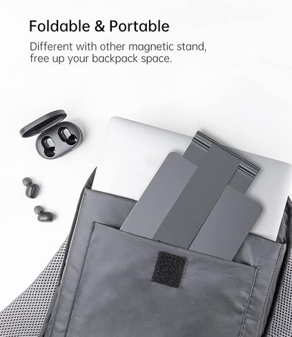 Foldable Magnetic Stand for iPad Pro 11'', Portable 360° Adjustable Desktop Stand Holder Compatible with iPad Pro 11 inch 1st/2nd/3rd/4th and iPad Air 4th/5th in Kuwait