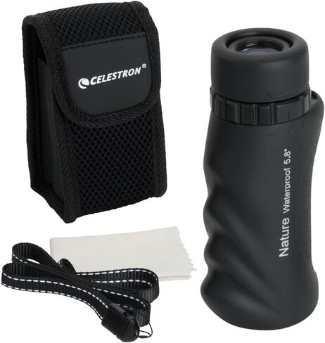 Celestron – Nature 10x25 Monocular – Outdoor and Birding Monocular – Multi-coated Optics – Fogproof and Waterproof Monocular – Rubber Armored in Kuwait