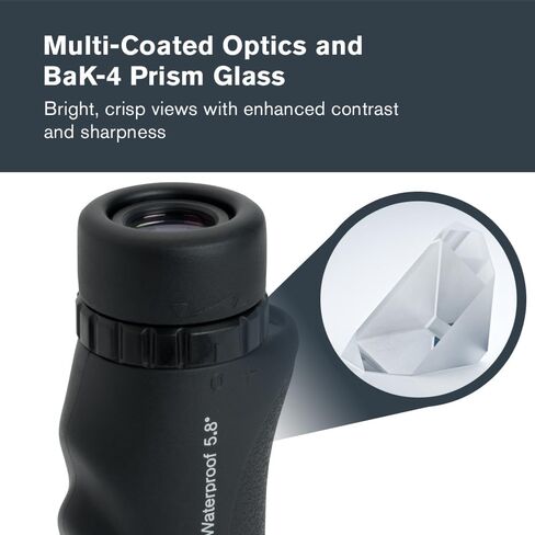 Celestron – Nature 10x25 Monocular – Outdoor and Birding Monocular – Multi-coated Optics – Fogproof and Waterproof Monocular – Rubber Armored in Kuwait