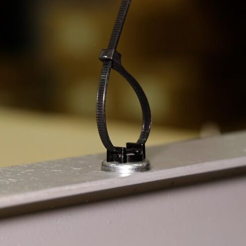 Rack-A-Tiers Winnie 26 lbs. Magnetic Cable Tie Mount, Rare earth magnets for cable mounting (10 Pack)(RMW026BK) in Kuwait