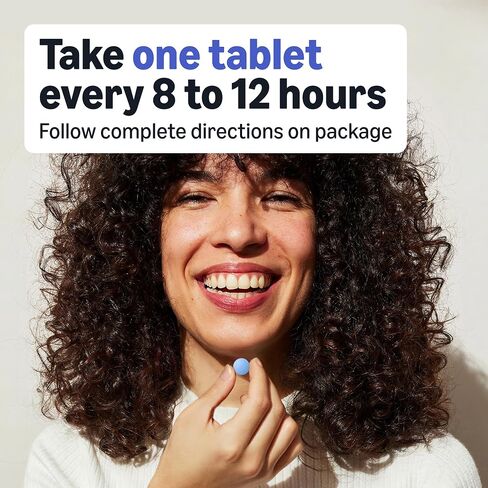 Amazon Basic Care Headache Pain Relief Naproxen Sodium Tablets 220 mg, Also Relieves Arthritis, Muscular Aches, Backache, Menstrual Cramps and Toothache, 90 Count in Kuwait
