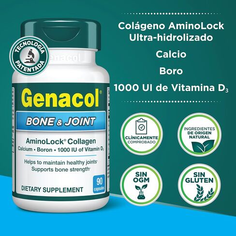 Genacol Collagen and Calcium, Boron, Magnesium & Vitamin D3 for Bone Health Joint Support Supplement Bone & Joint 90 Capsules in Kuwait
