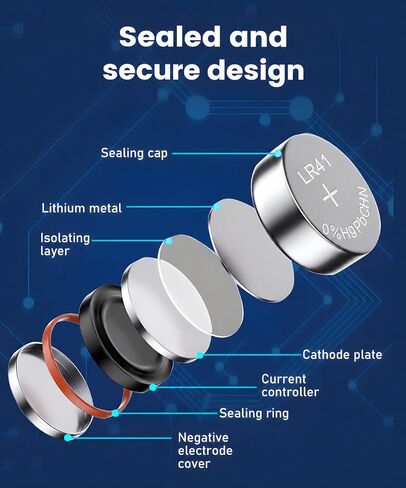 LR41 Button Batteries 10 Pack AG3 392 384 192 L736 1.5V Alkaline Battery in Kuwait