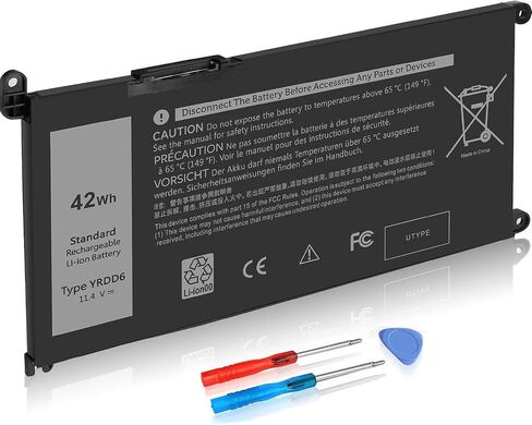 DXGH8 Battery for Dell XPS 13 9370 9380 2019 Inspiron 13 7390 7391 2-in-1 5390 5391 7490 Latitude 3301 E3301 Vostro 5390 5391 0H754V G8VCF H754V G8VCF6C HK6N5 P113G001 P82G P82G001 0V48RM V48RM 52Wh in Kuwait