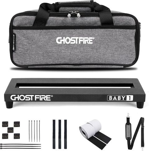 Ghost Fire Guitar Pedal Board Aluminum Alloy Effect Pedalboard with Carry Bag,V series (V-BABY 2) in Kuwait