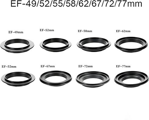 حلقة محول عكسي ماكرو 49 ملم لكاميرا Canon EF Mount in Kuwait