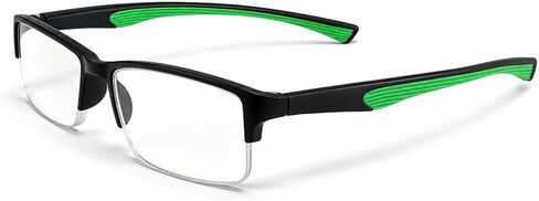 Calabria 6904 Flexie Rectangular Bendable Reading Glasses Men Women One Power Readers Flexible Bending Eyeglass w/Soft Case in Kuwait