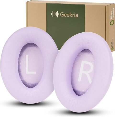 Geekria QuickFit Replacement Ear Pads for Bose QC45, QC35, QC35 ii, QC35 ii Gaming, QC15 QC25, AE2, AE2i, AE2w, SoundTrue, SoundLink AE, QCSE Headphones Ear Cushions, Headset Earpads (Silver Grey) in Kuwait