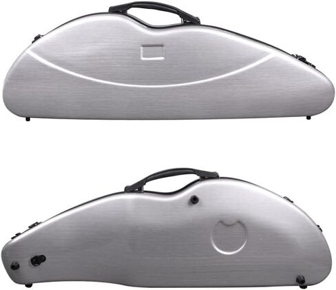 WUQIMUSC Violin Case 4/4 Full Size Hard Shell Waterproof Violin Box Surface texture design Black travel case in Kuwait