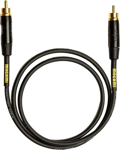 Mogami GOLD 3.5-2RCA-06 Stereo Audio Adapter Cable, 3.5mm TRS Male Plug Connector to Dual RCA Male Plug Connectors, Gold Contact, Straight to Straight, 6 Foot Length in Kuwait