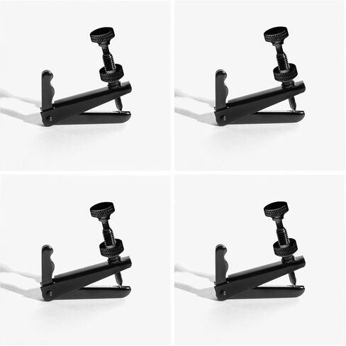 MI&VI Premium Cello Fine Tuners Adjusters - Stainless Steel 4 Pcs (Silver - 1/2 Size) in Kuwait
