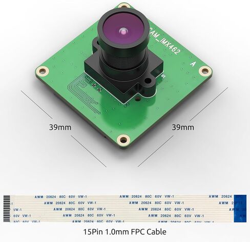 innomaker Raspberry Pi Industrial Camera Module STARVIS IMX462 Color CMOS Sensor 2MP Pixel for All Raspberry Pi,Support Bullseye libcamera and Raspbian Build-in Driver in Kuwait