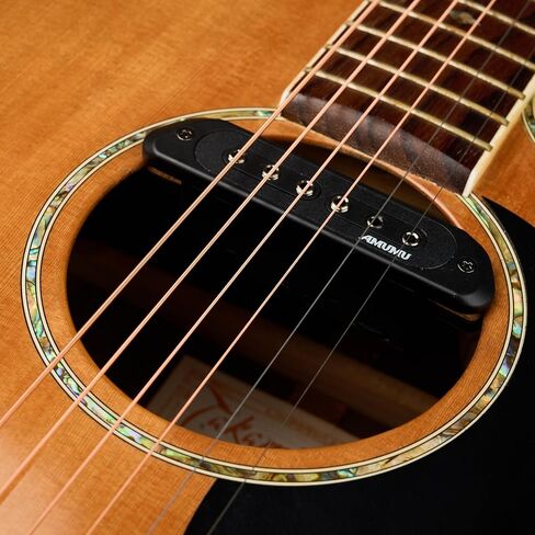 Amumu SP60 Acoustic Guitar Pickup Humbucker Magnetic Passive Soundhole Pickup for Acoustic guitar Black in Kuwait