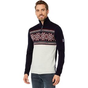 سترة Dale of النرويج Tindefjell للرجال - سترة من صوف ميرينو للرجال - سترة بقصة ضيقة للرجال بسحاب ربع - سترات للتزلج in Kuwait