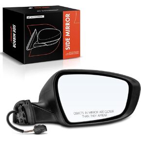 مرآة باب كهربائية جانبية للركاب من A-Premium - متوافقة مع Kia Forte 2014-2016، Forte5 2014-2016 - مرآة رؤية خلفية خارجية قابلة للطي يدويًا ساخنة - استبدال # 87620A7200 in Kuwait