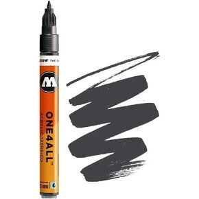 MOLOTOW ONE4ALL Acrylic Paint Marker, 2mm, Metallic Silver, 1 Each (127.305)