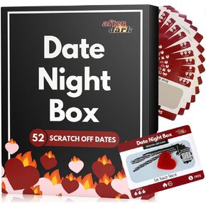 Movie Night Box: Top 100 Scratch-Off Movies & Hidden Gems - 10 Diverse Color-Coded Movie Genres - Interactive Game for Couples, Family, or Solo Entertainment - Gifts for Movie Lovers, Him, Her