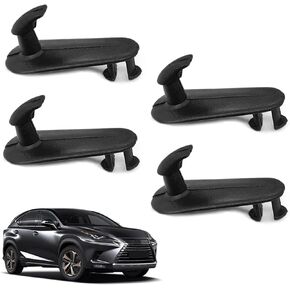 4Pcs Car Floor Mat Clips Floor Carpet Clips Fixing Hooks Compatible with Toyota Lexus Cargo Fastener, Cargo Mat Clip Accessories Black