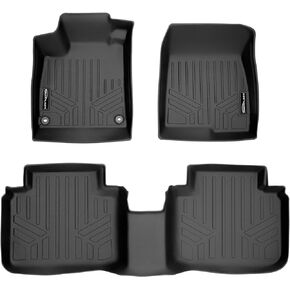 SMARTLINER Custom Fit Floor Mats 2 Row Liner Set Black Compatible with 2018-2022 Honda Accord - All Models
