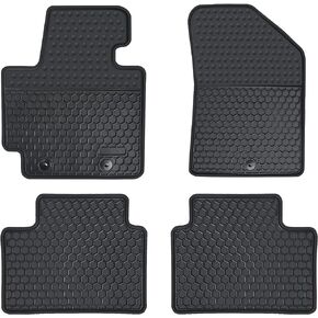Car Floor Mats Custom Fit for 2019 2018 2017 2016 2015 2014 Kia Soul Odorless Washable Heavy Duty Rubber (All Weather) Floor Liners Set Black