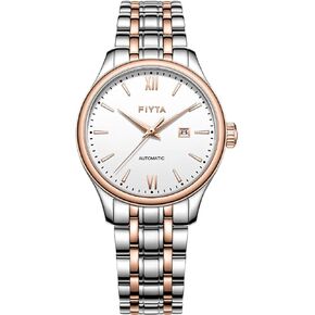 FIYTA Classic Women's Mechanical Watch, 3-Hand, Minimalist Ultrathin Design, Synthetic Sapphire Crystal, Stainless Steel Strap, 32MM