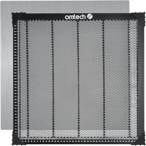 OMTech Honeycomb Laser Bed, 6x10 Inch Metal Honeycomb Working Table for CO2 Laser Engravers and Cutters, Laser Honeycomb Workbed with 0.4" Holes Inch CM Scales for Laser Engraving & Cutting Machines