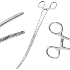 NEW 12" CURVED HEMOSTAT FORCEPS LOCKING CLAMPS STAINLESS STEEL A+ QUALITY