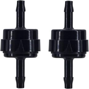 1/8" 3.2mm PA66 Automotive Oil Line Spring Check Valve, Car Fuel Vacuum Check Valve, High Temperature and Corrosion Resistance one-way Oil Pump Hose Viton Check Valve